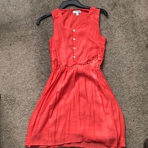 Coral Olsenboye Partial Lace Dress